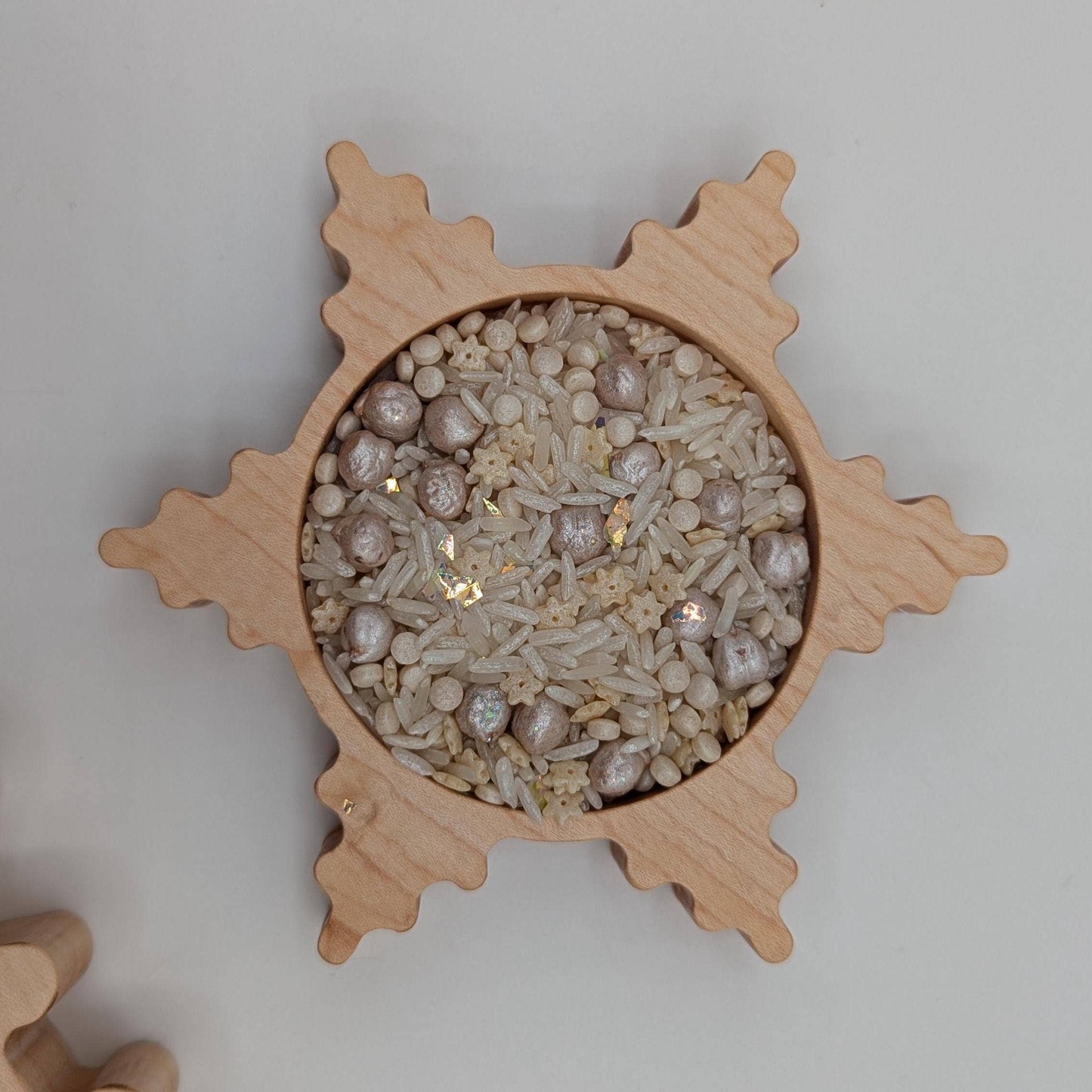 Mini Snowflake 1 Sensory Play Tray