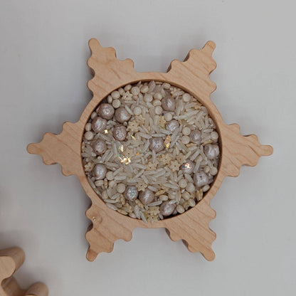 Mini Snowflake 1 Sensory Play Tray