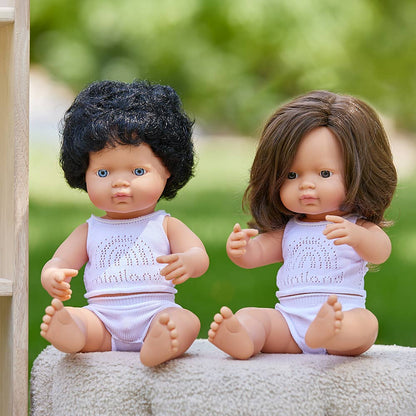 Caucasian Girl Brunette 15" Doll