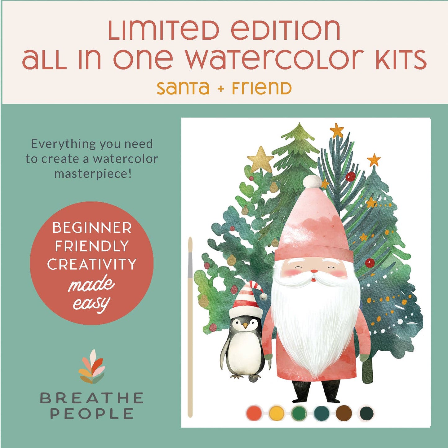 All in One Watercolor Kit - Santa