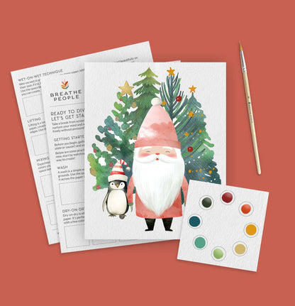 All in One Watercolor Kit - Santa