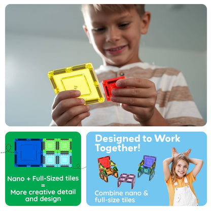 Nano Magnetic Building Tiles Construction Travel Set