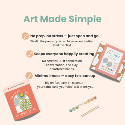 DIY Air Dry Clay Kit- Make Your Own Trinket Dish