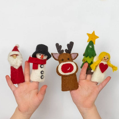 Felt Christmas Finger Puppets - Assorted