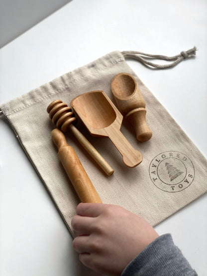 Montessori Mini Wood Tool Kit