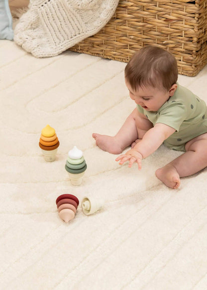 3 Sets of Silicone Stackable Ice Cream Cones