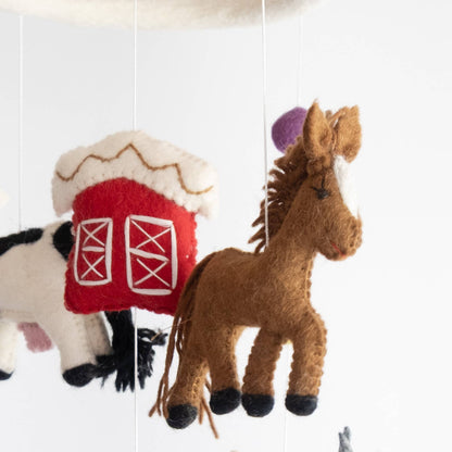 Baby Mobile - Farm/Red Barn