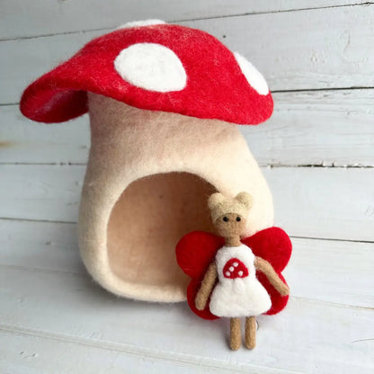 Felt Toadstool Mushroom Cottage