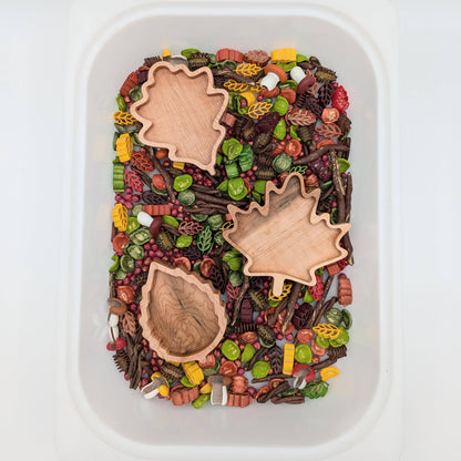 Mini Oak Leaf Sensory Play Tray