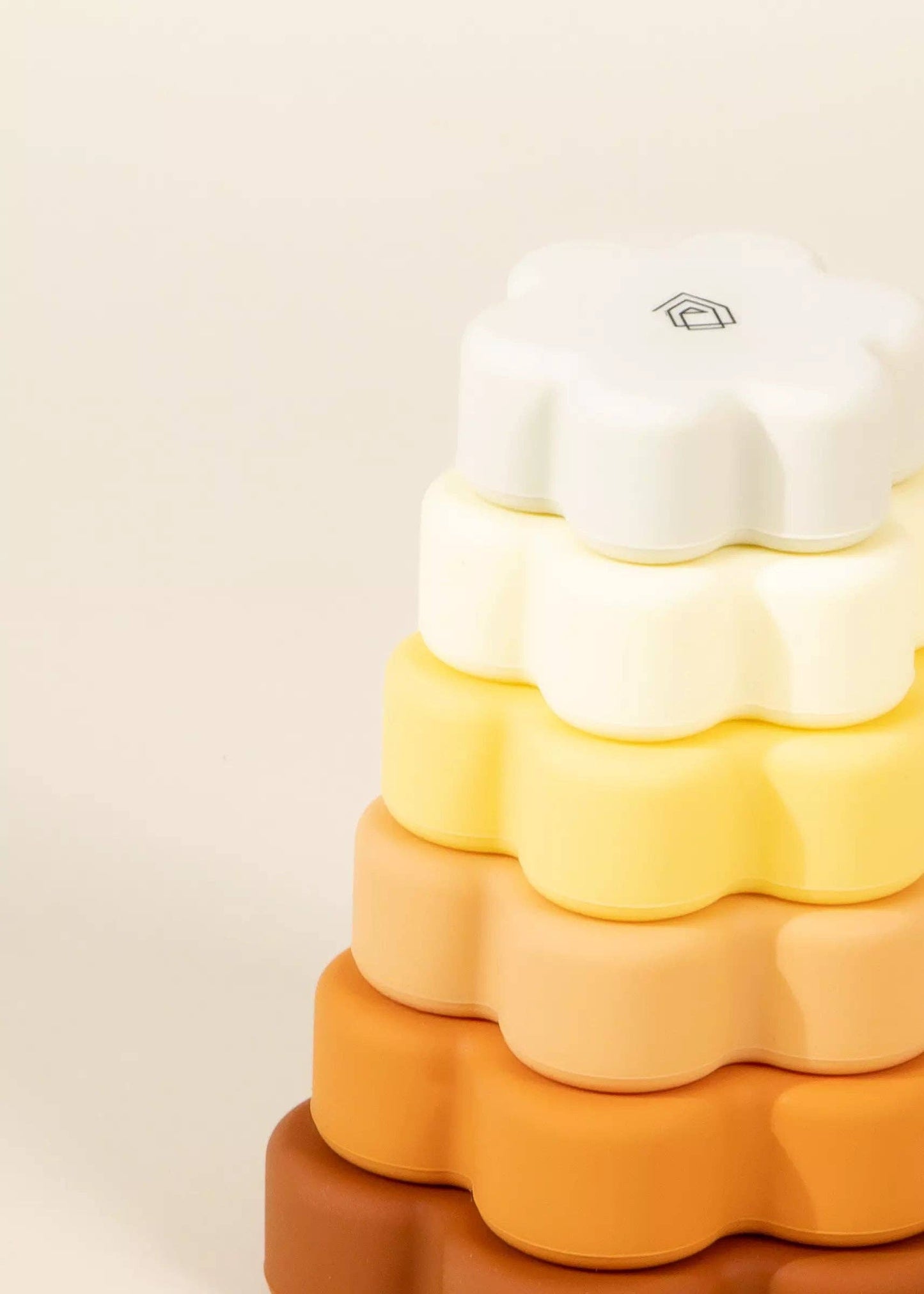 Set of 6 Silicone Stackable Flowers