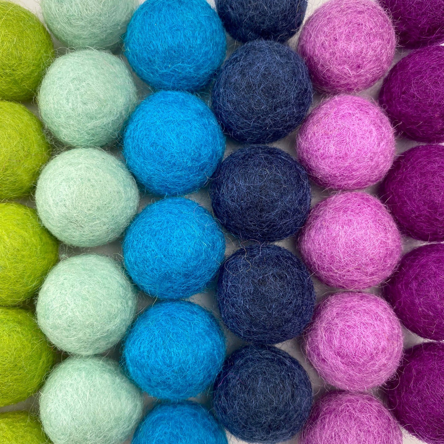 Felt Balls - REG Rainbow Party
