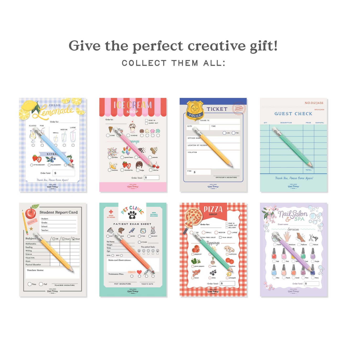 Inklings Tiny Town™ Play Notepad - Report Card