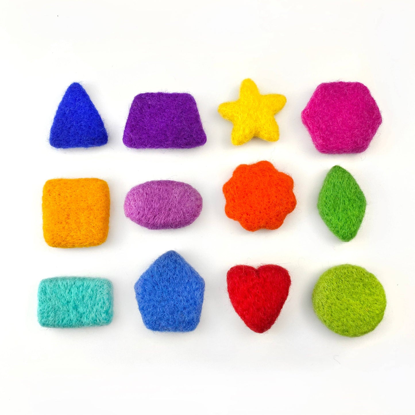 Felt Sorting Shapes - Rainbow Party