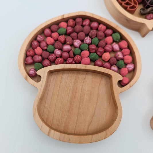 Mini Mushroom Sensory Play Tray