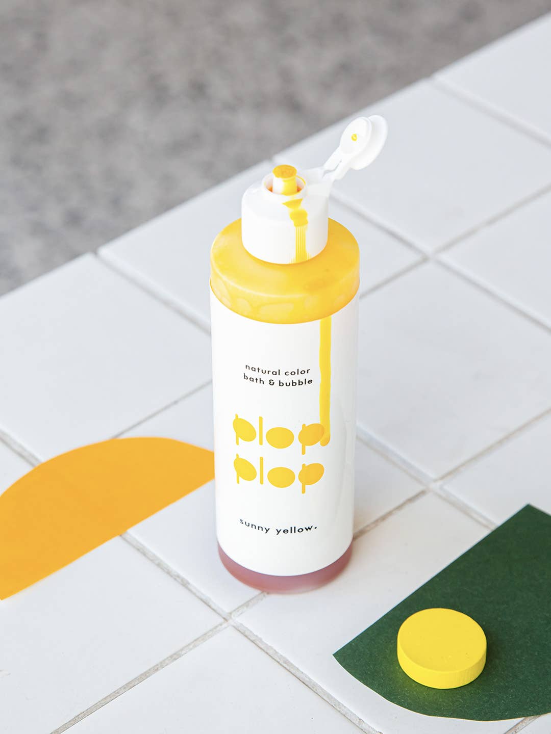 Plop Plop Natural Color Bubble Bath - Sunny Yellow (230g)