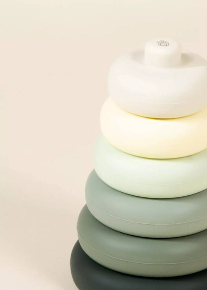 Set of 6 Silicone Stackable Rings