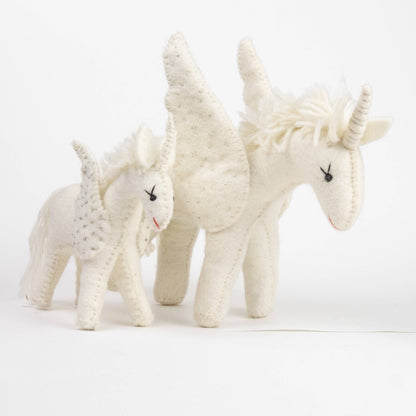 Felt Unicorn White