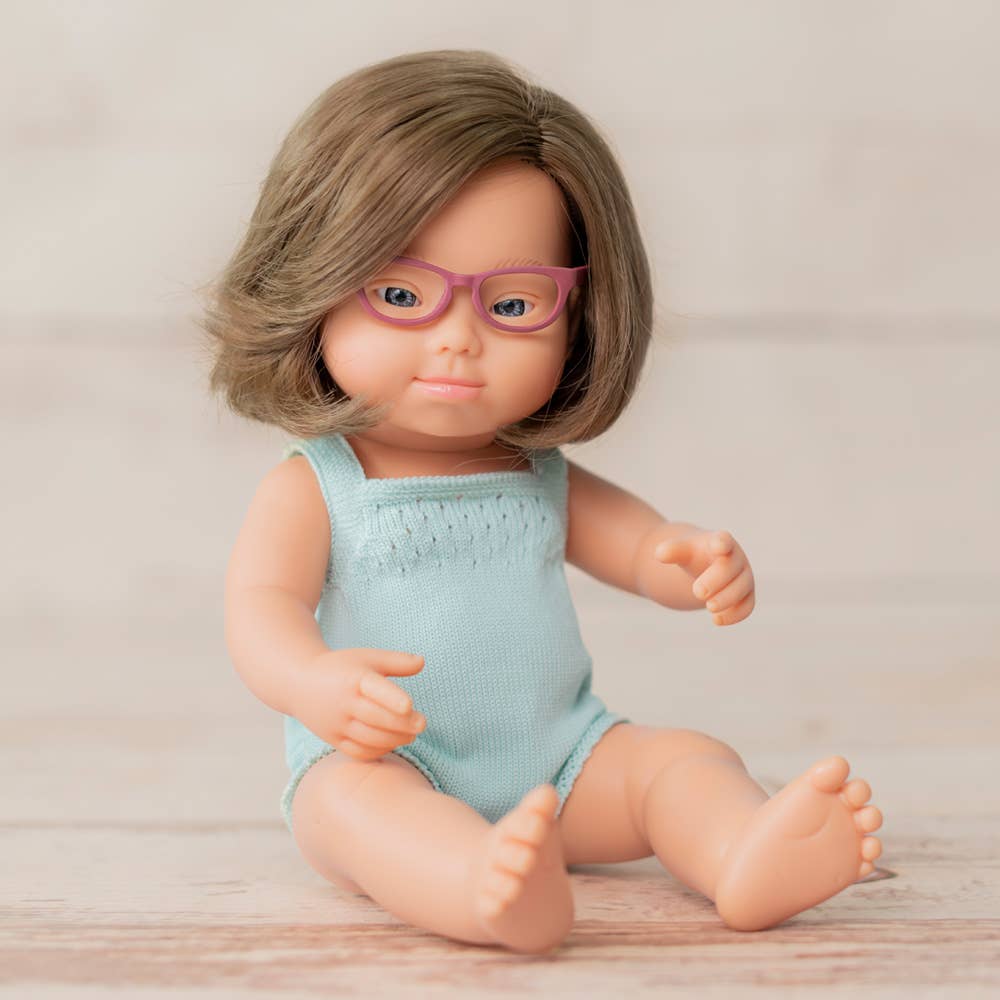 Caucasian Girl with DS 15” Doll