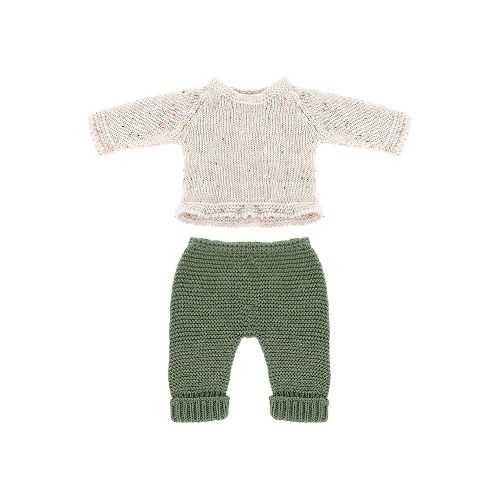 Knitted Doll Outfit 12⅝" inch - Sweater & Trousers