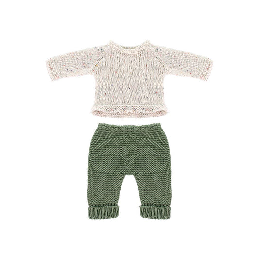 Knitted Doll Outfit 12⅝" inch - Sweater & Trousers
