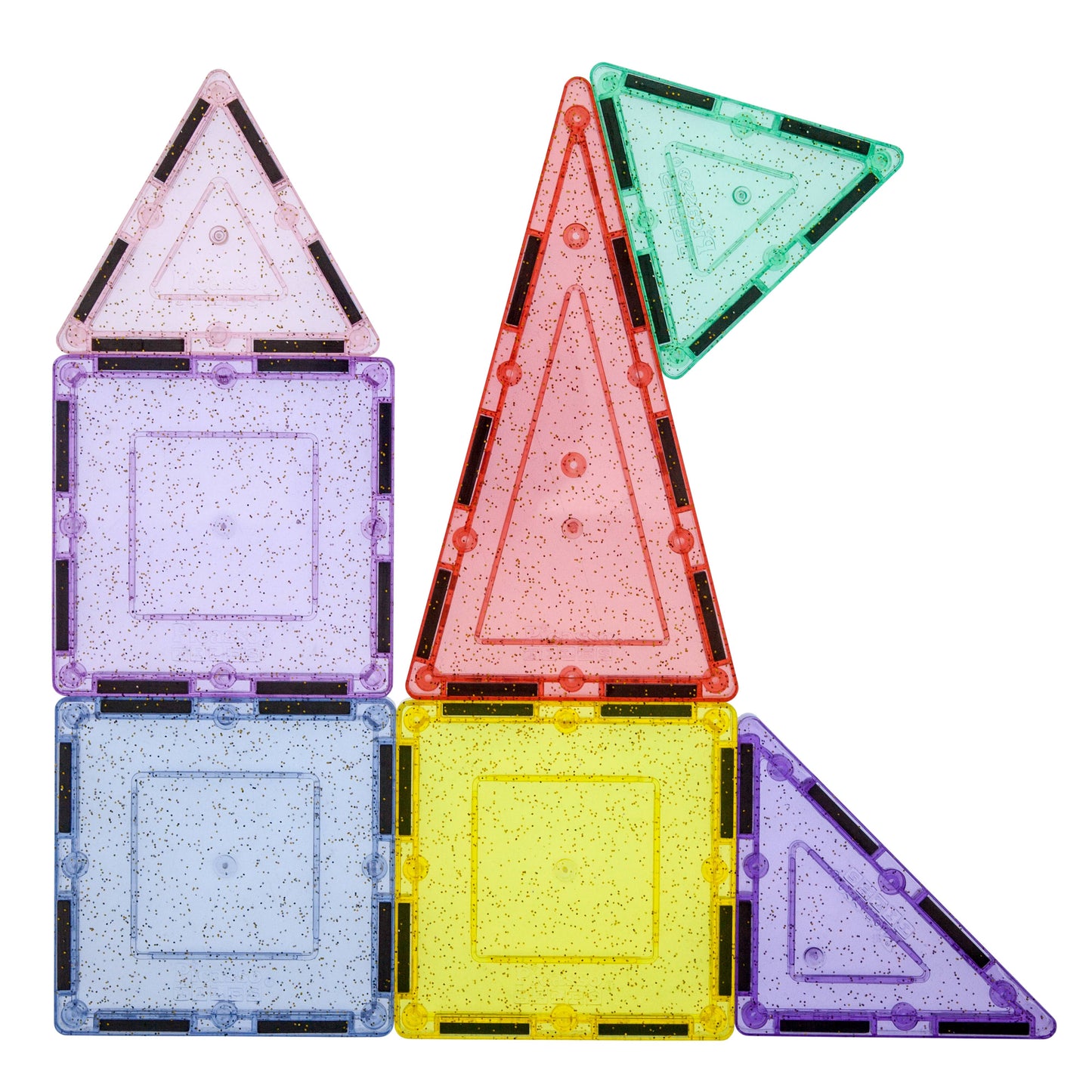 PicassoTiles Glitter Magnetic Tile Building Set