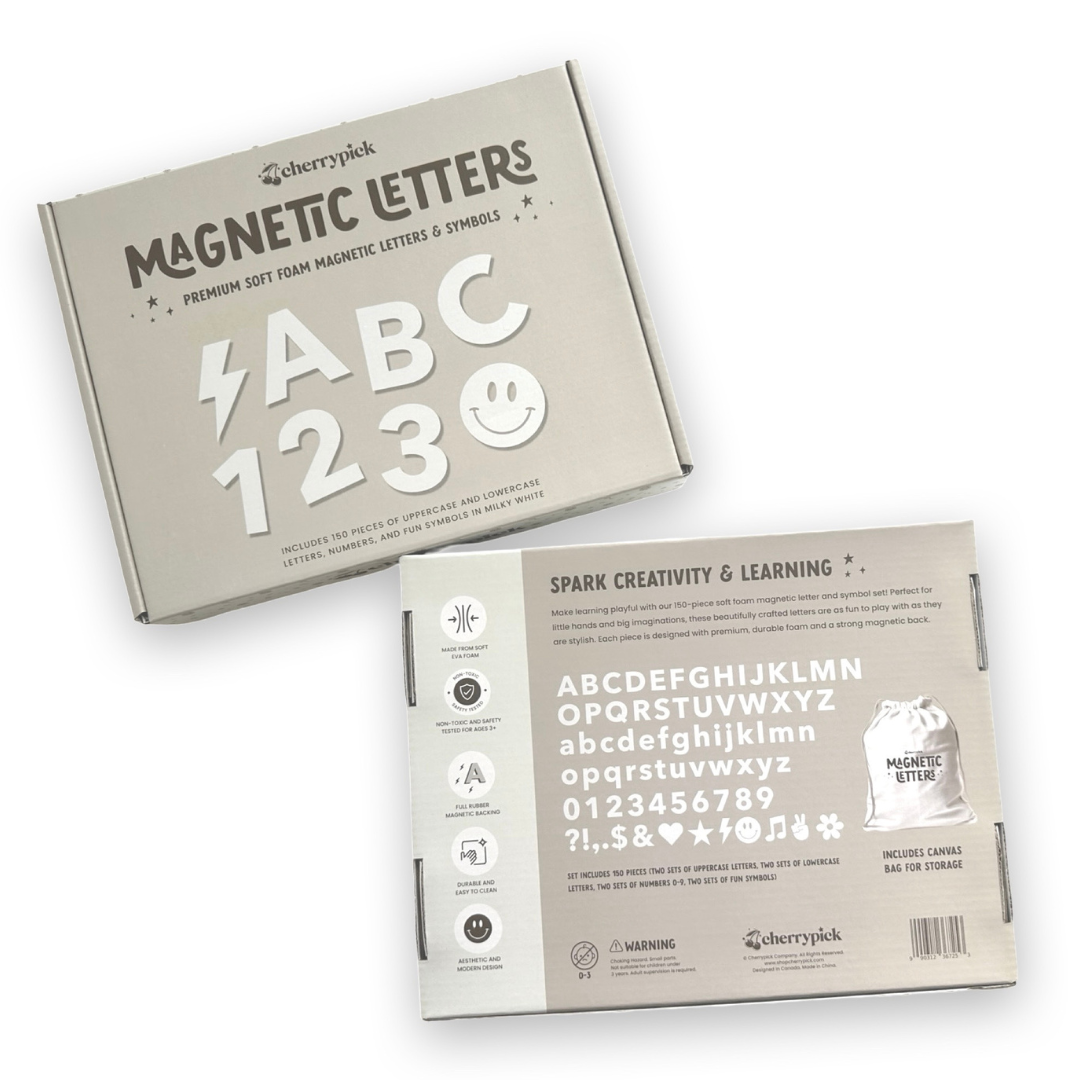 Soft Foam Magnetic Letters & Symbols 150pc Set - Colorful