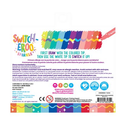 Switch-Eroo Color Changing Markers - Sparkle