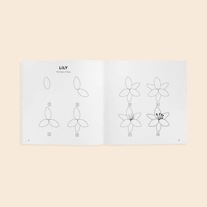Modern Flowers: A How to Draw Art Book for Kids