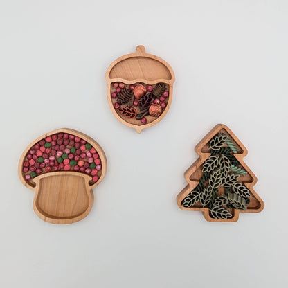 Mini Acorn Sensory Play Tray