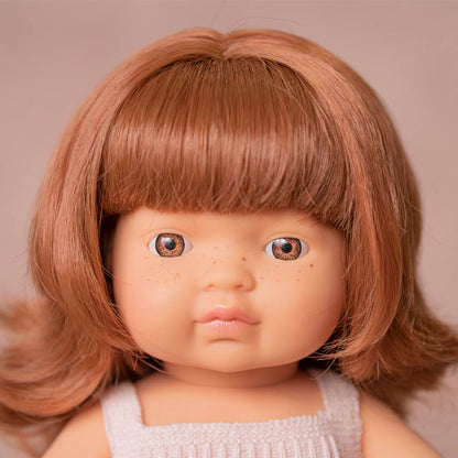Caucasian Girl Redhead 15” Doll