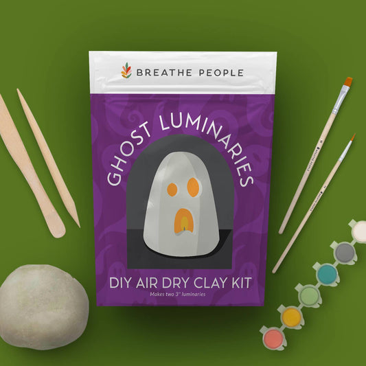 DIY Ghost Luminary – Air-Dry Clay Kit for Halloween 2025