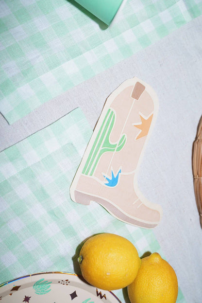 Western Boot Shaped Napkins (x12)-Snake Catcher Collection