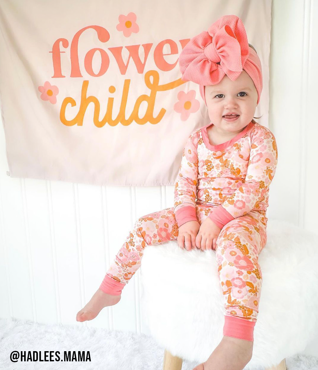 Flower Child Banner - Girls Room Wall Hanging for Kids