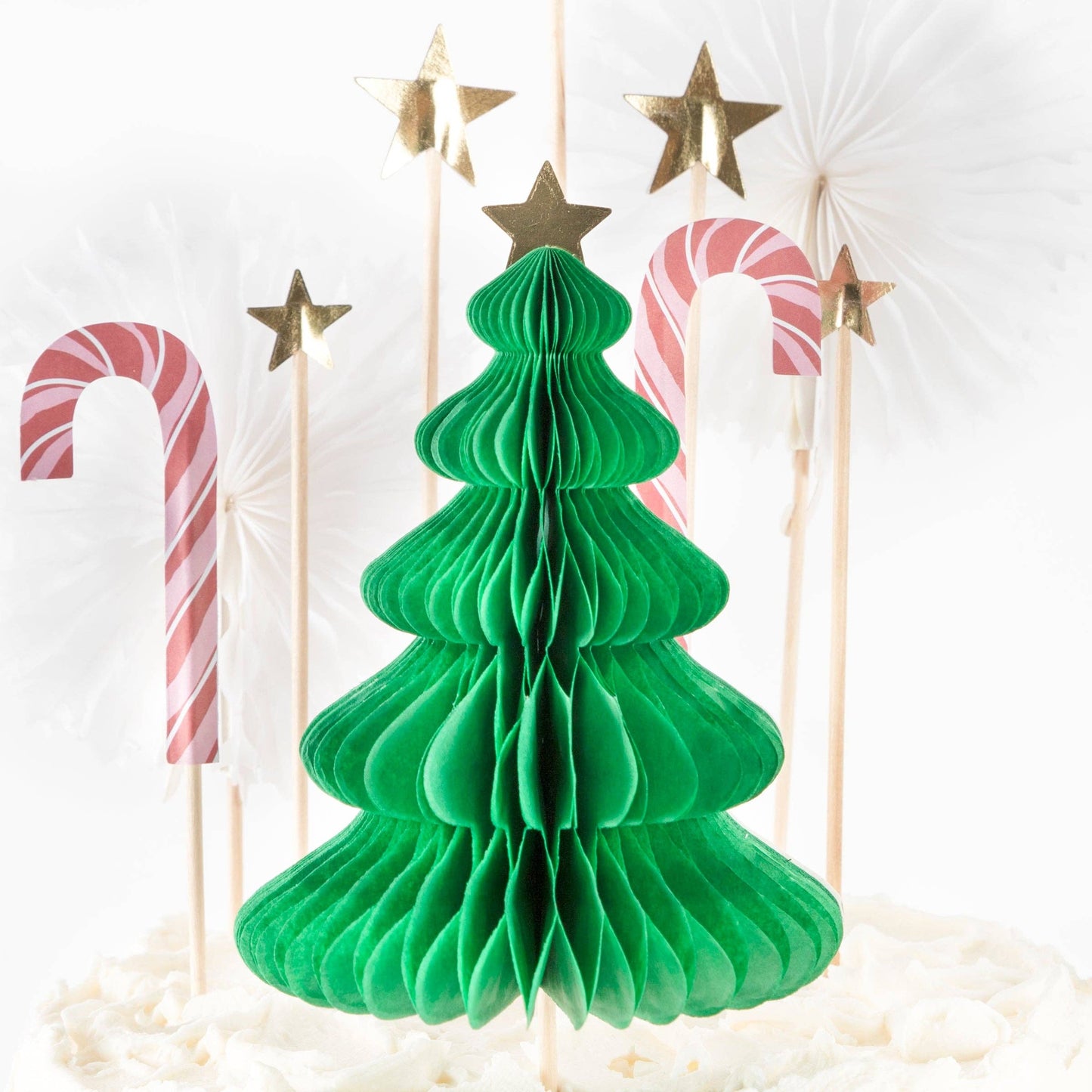 Christmas Honeycomb Cake Topper Set