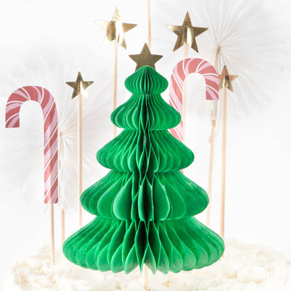 Christmas Honeycomb Cake Topper Set