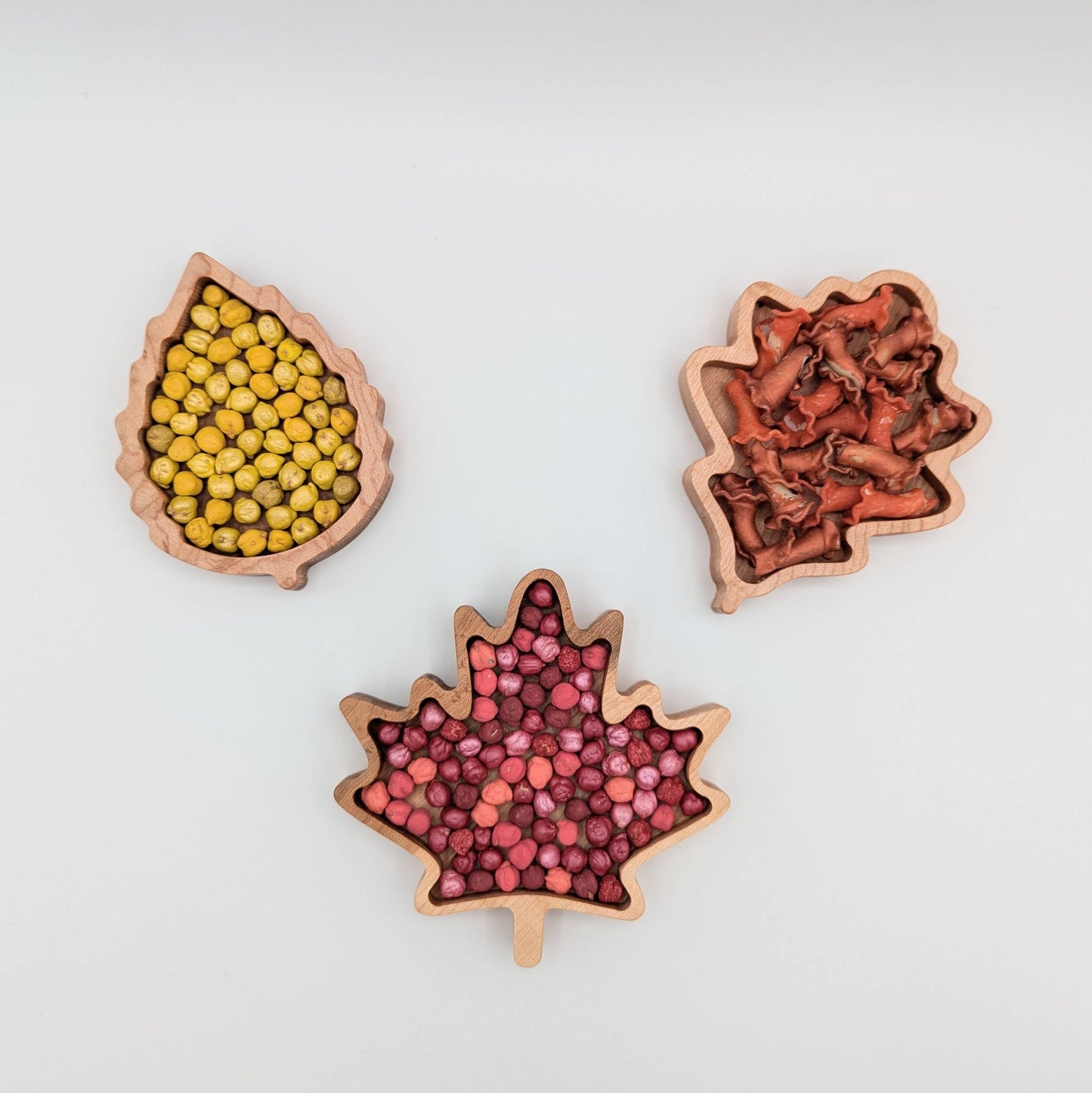 Mini Oak Leaf Sensory Play Tray