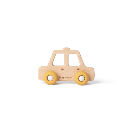 Wooden Toy Taxi | Wheelies Collection