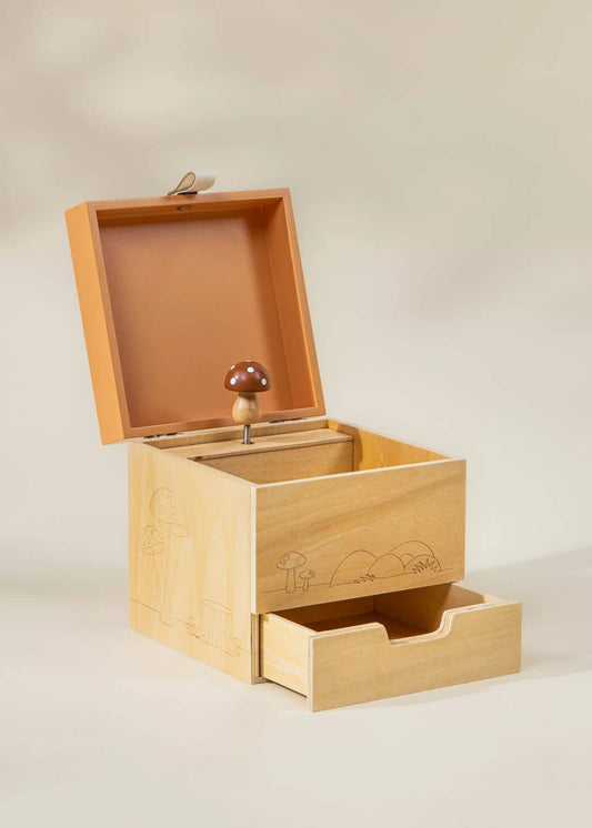 Wooden Musical Souvenir Box - Nature