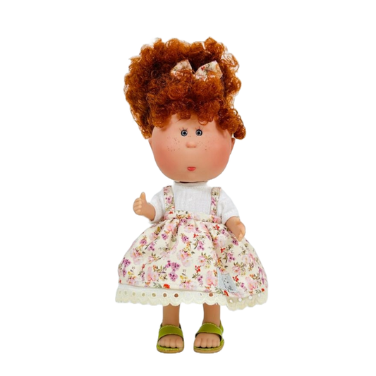 Little Mia Doll - Curly Redhead Floral