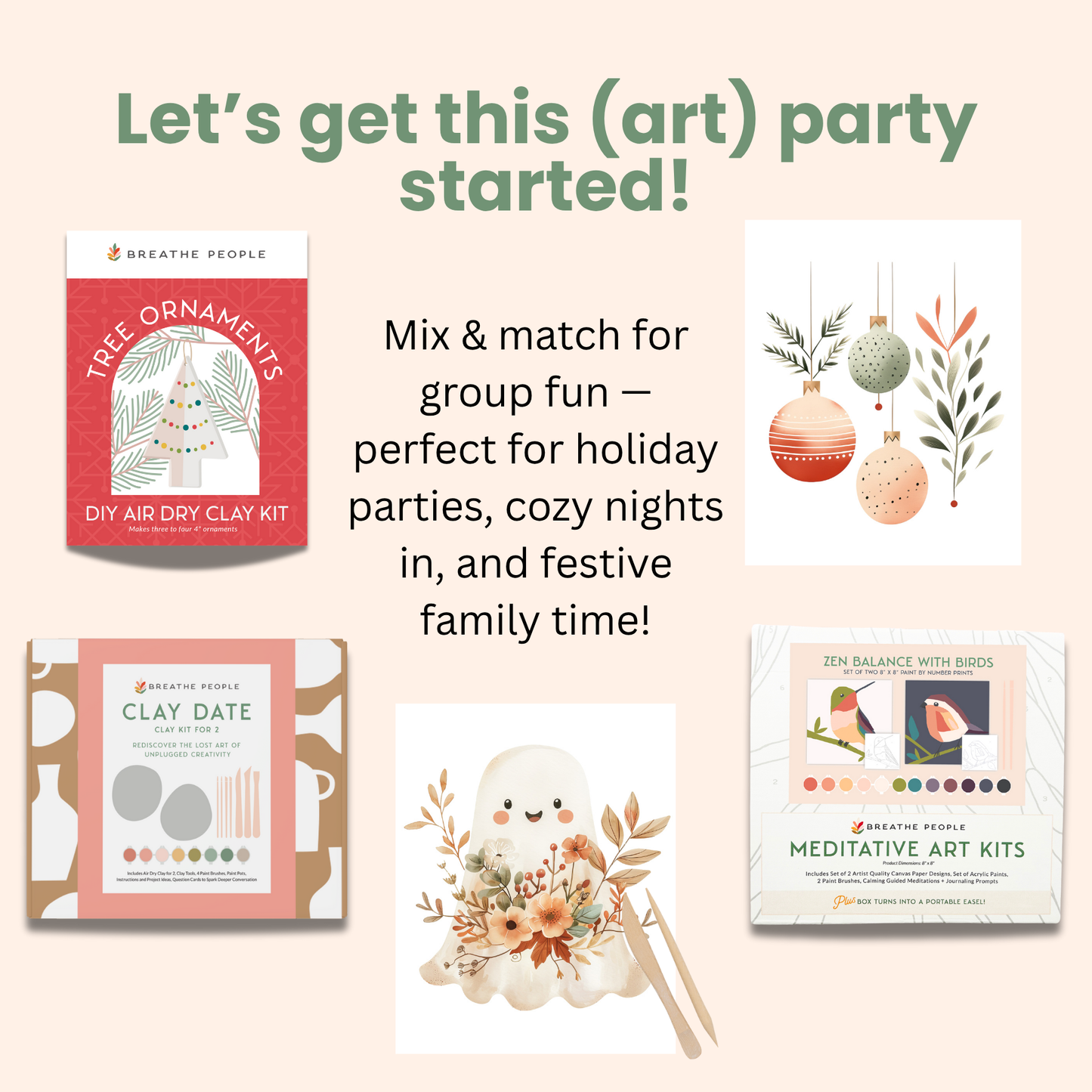 Holiday Watercolor Kit- Holiday Ornaments