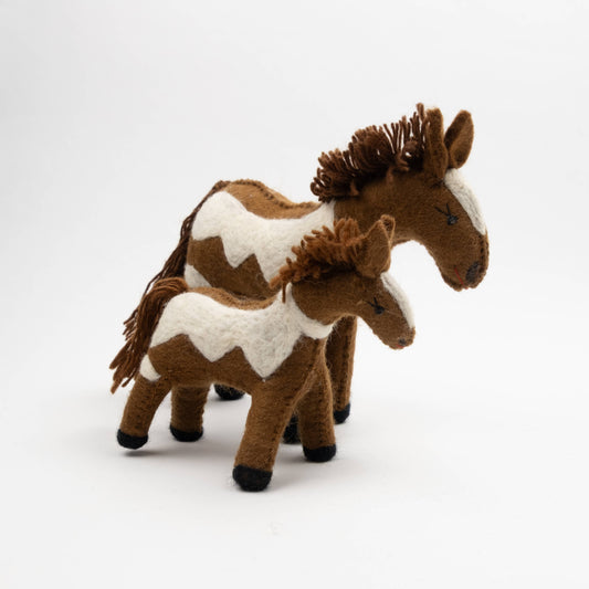 Felt Pinto Horse - Small
