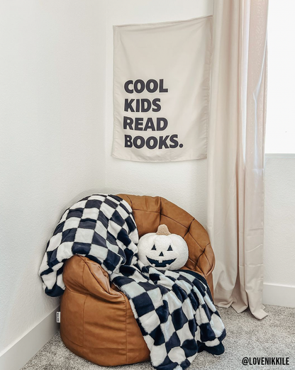 Cool Kids Read Books Banner | Reading Bookish Wall Decor
