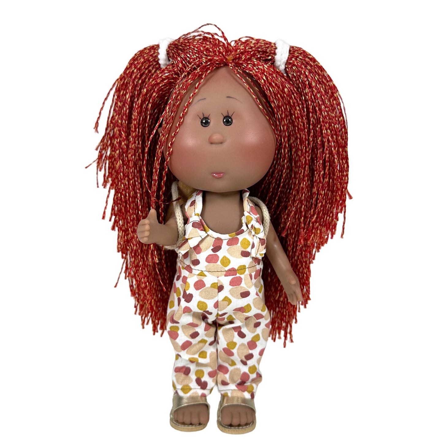 Little Mia - Red Braids Overalls