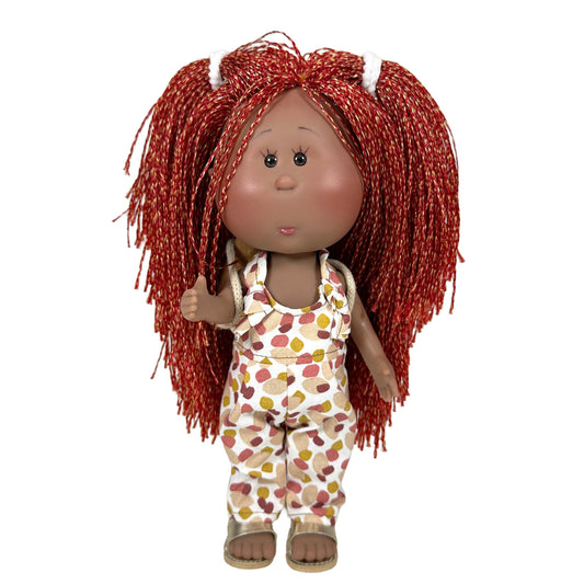 Little Mia - Red Braids Overalls