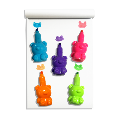 Bear Besties: Stacking Highlighters (Display of 16 Sticks)
