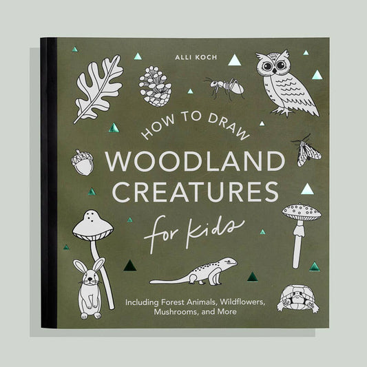 Mushrooms & Woodland Creatures: A How to Draw Art Book for Kids