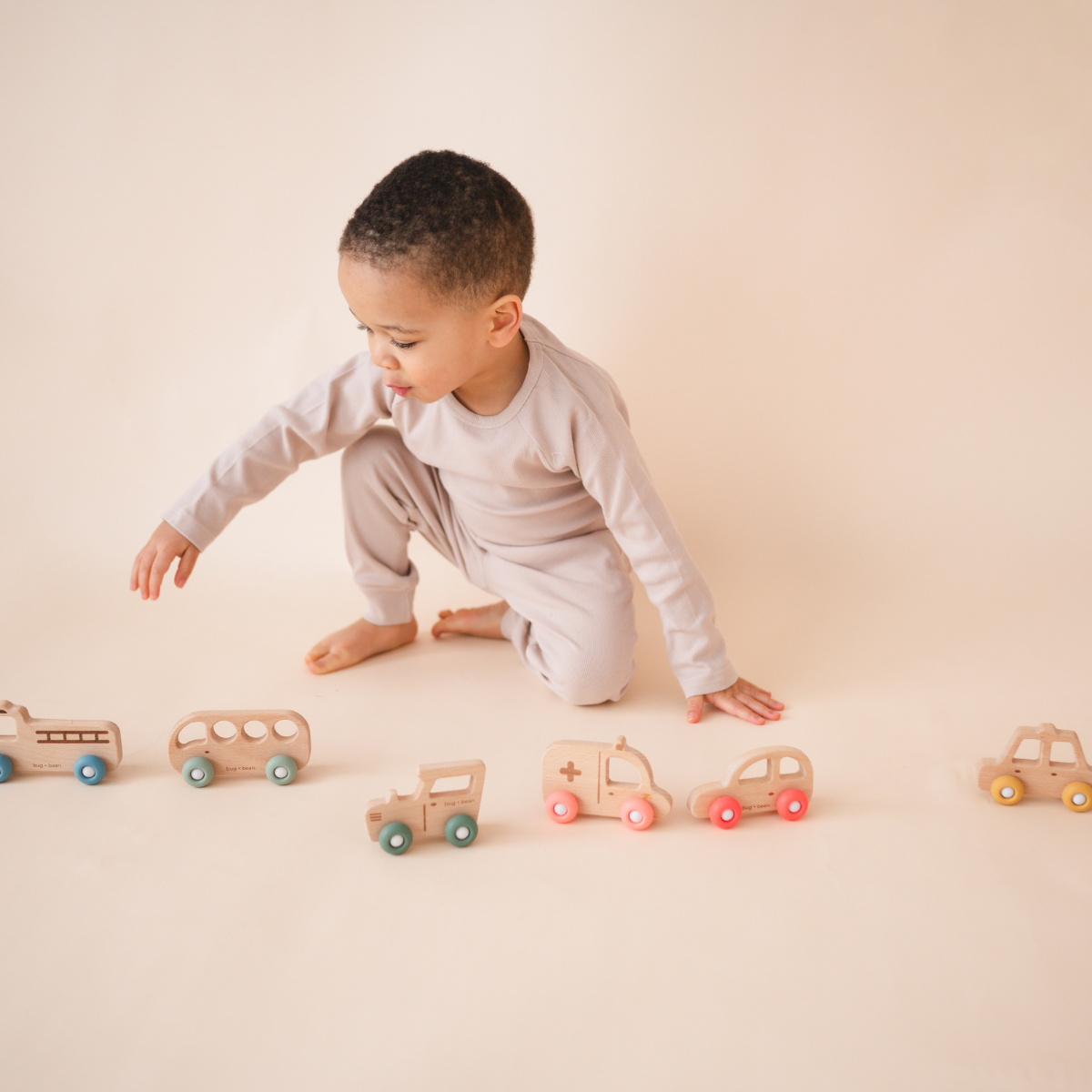 Wooden Ambulance Toy | Wheelies Collection