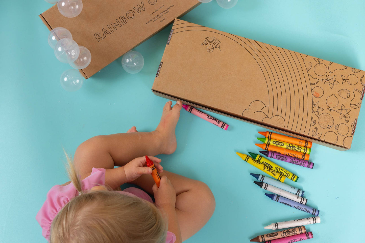 Rainbow of Bubbles Ultimate Bathtime Gift Set