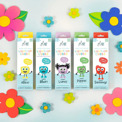 Glo Pals Light-Up Cubes - Party Pal Multi