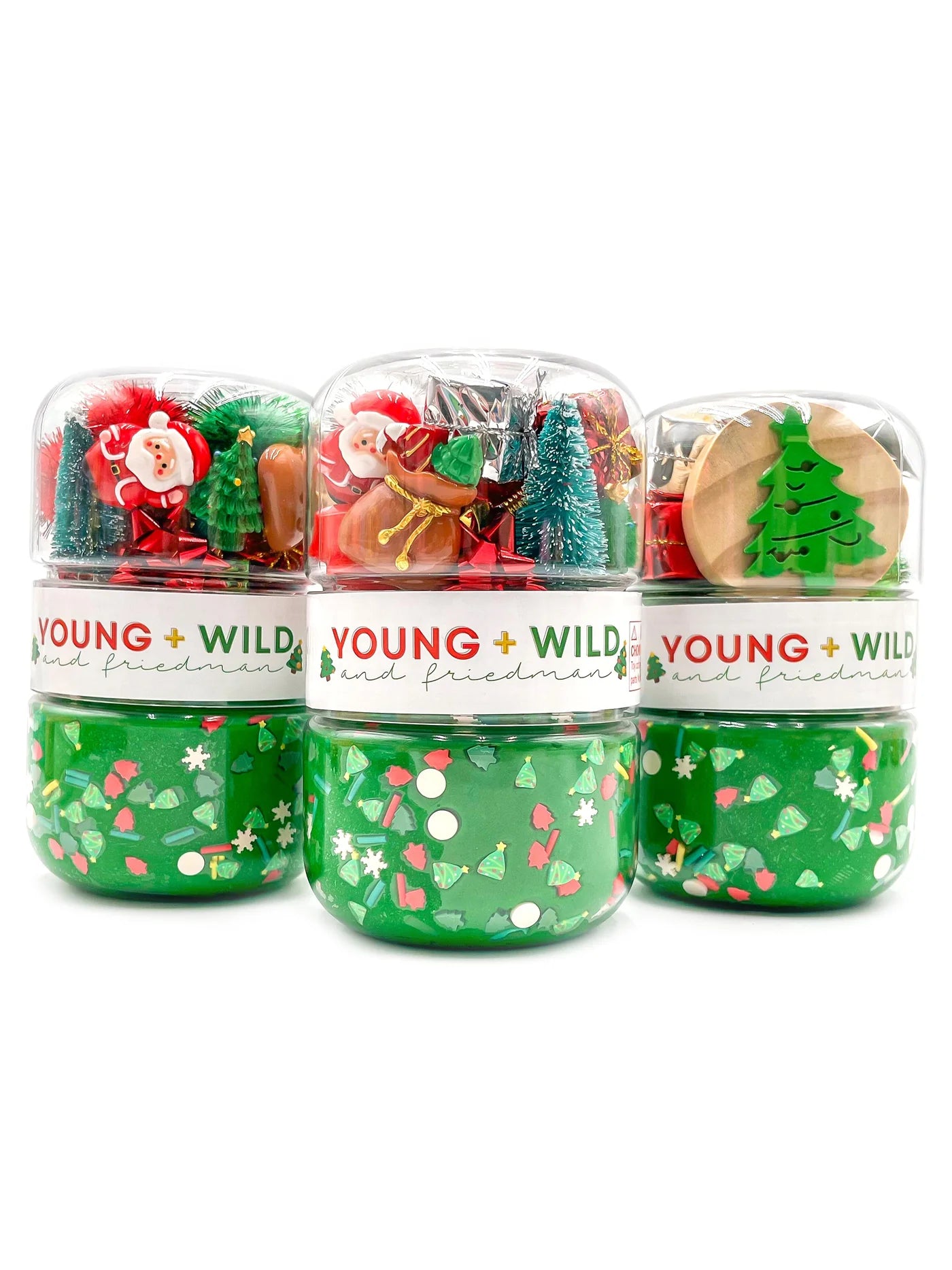 YWF Grab & Go Dough Jar - Christmas Tree